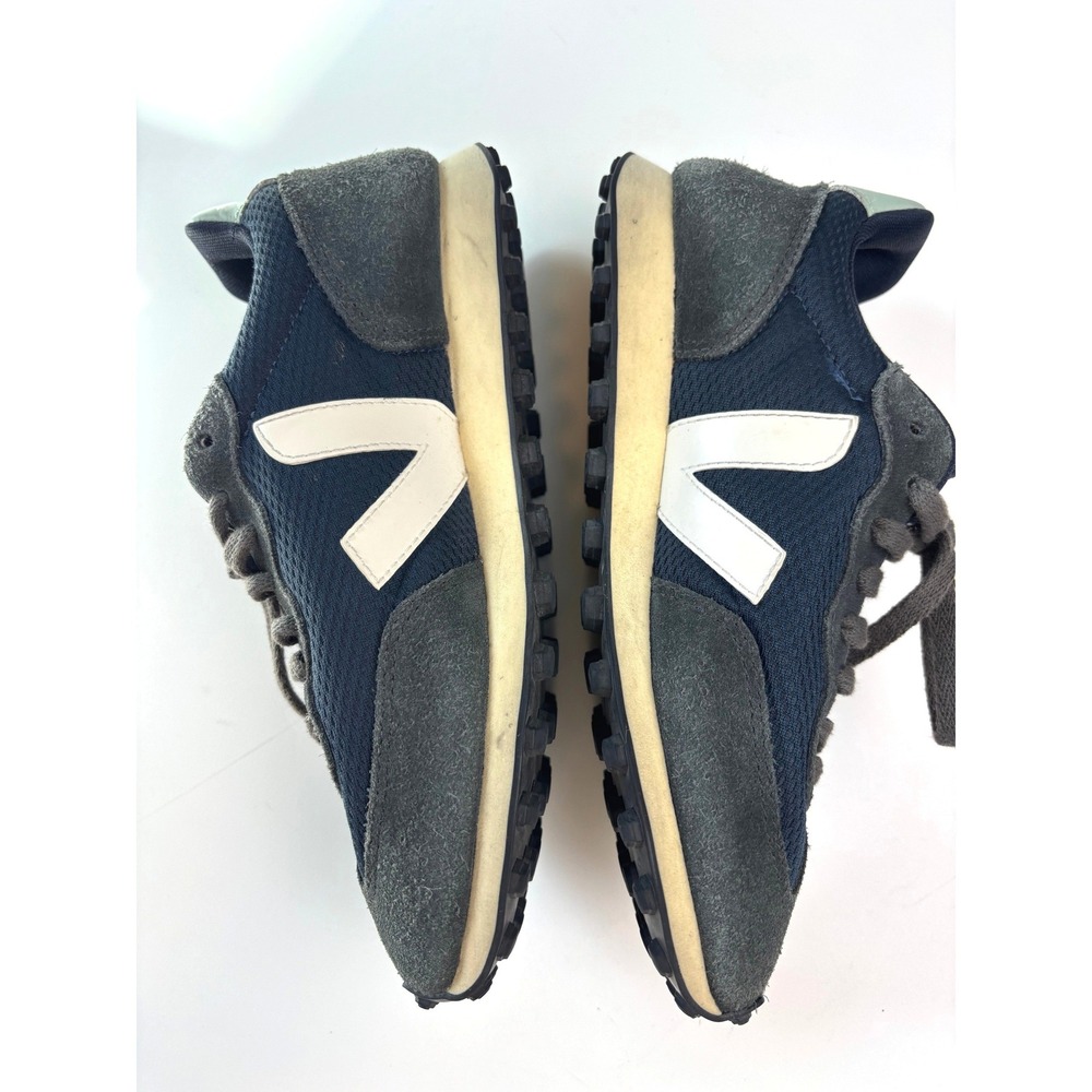 Veja Rio Branco Sneakers Navy Grey Women's Size 6 Suede Mesh Low Top Trainers - Picture 9 of 10